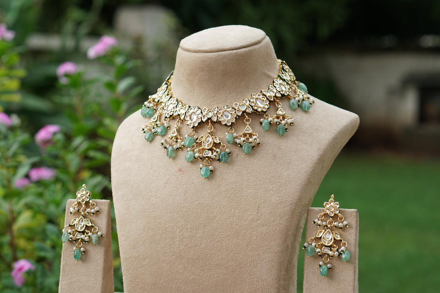 Kundan  Necklace Set (4-9513)(EX)