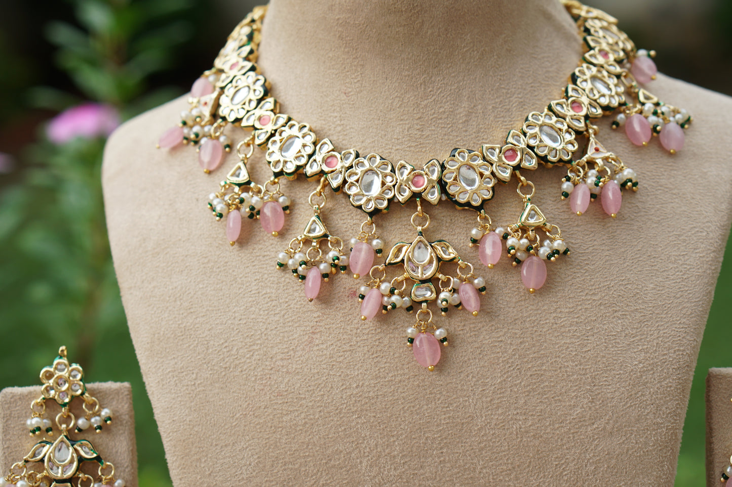 Kundan  Necklace Set (4-9512)(EX)