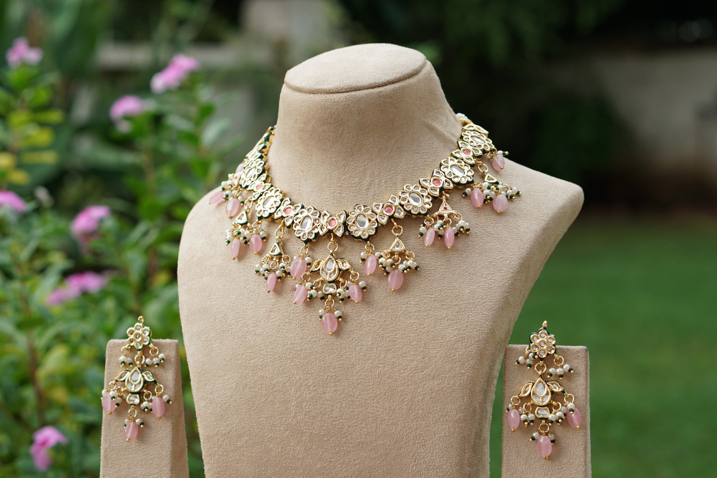 Kundan  Necklace Set (4-9512)(EX)