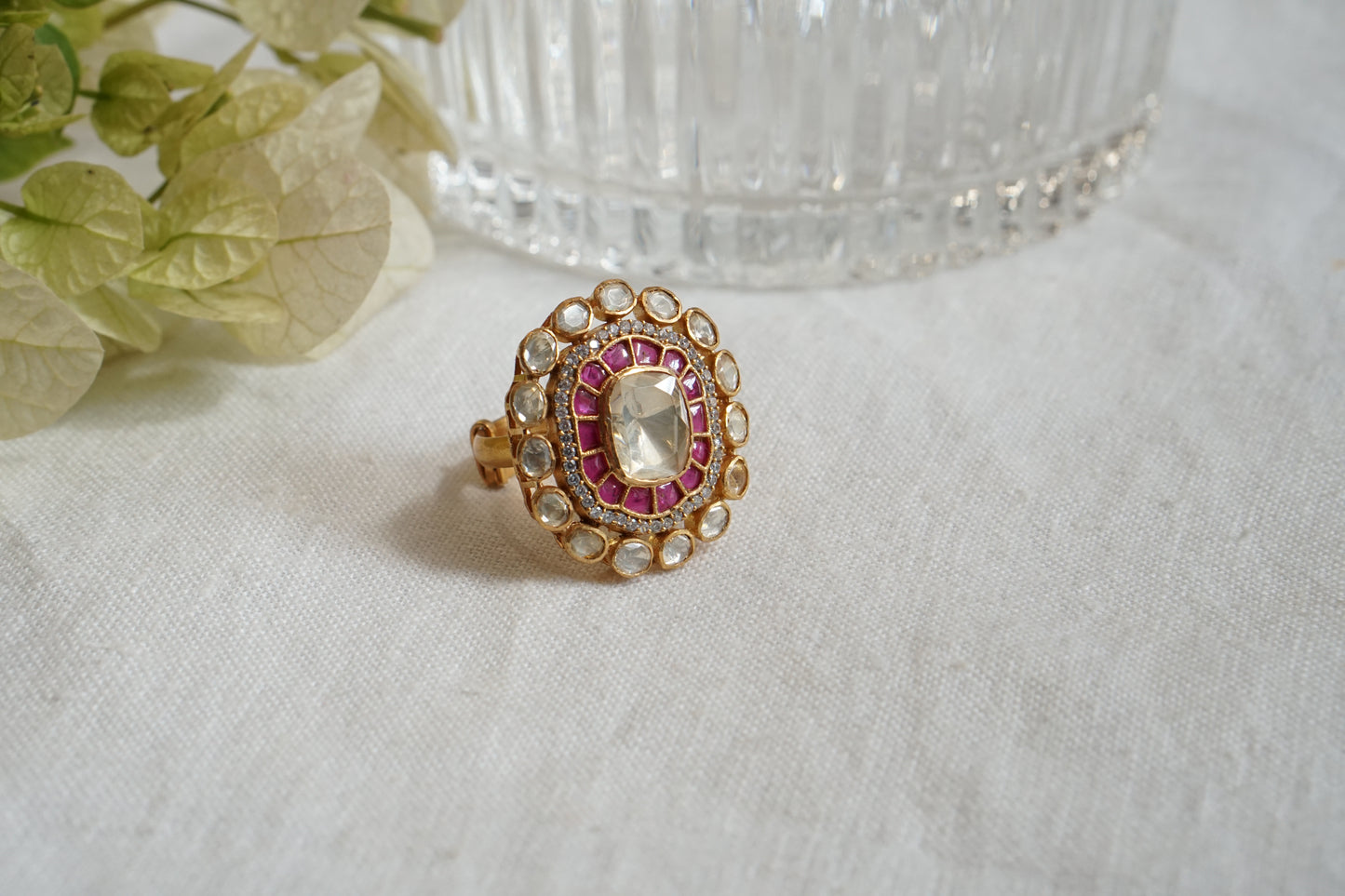 Mossainite Ring (6-330)(R) - JEWELSTYLE