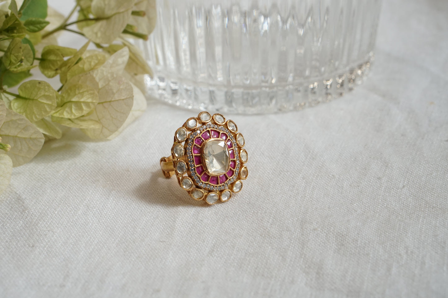 Mossainite Ring (6-330)(R) - JEWELSTYLE