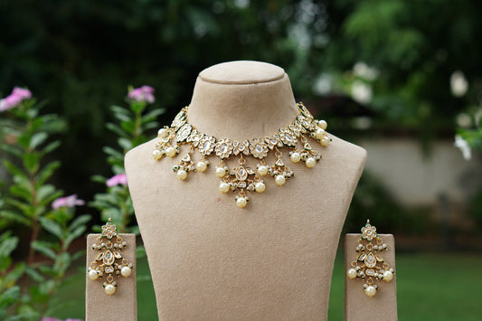 Kundan  Necklace Set (4-9511)(EX)