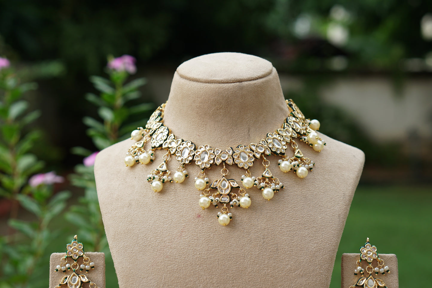 Kundan  Necklace Set (4-9511)(EX)