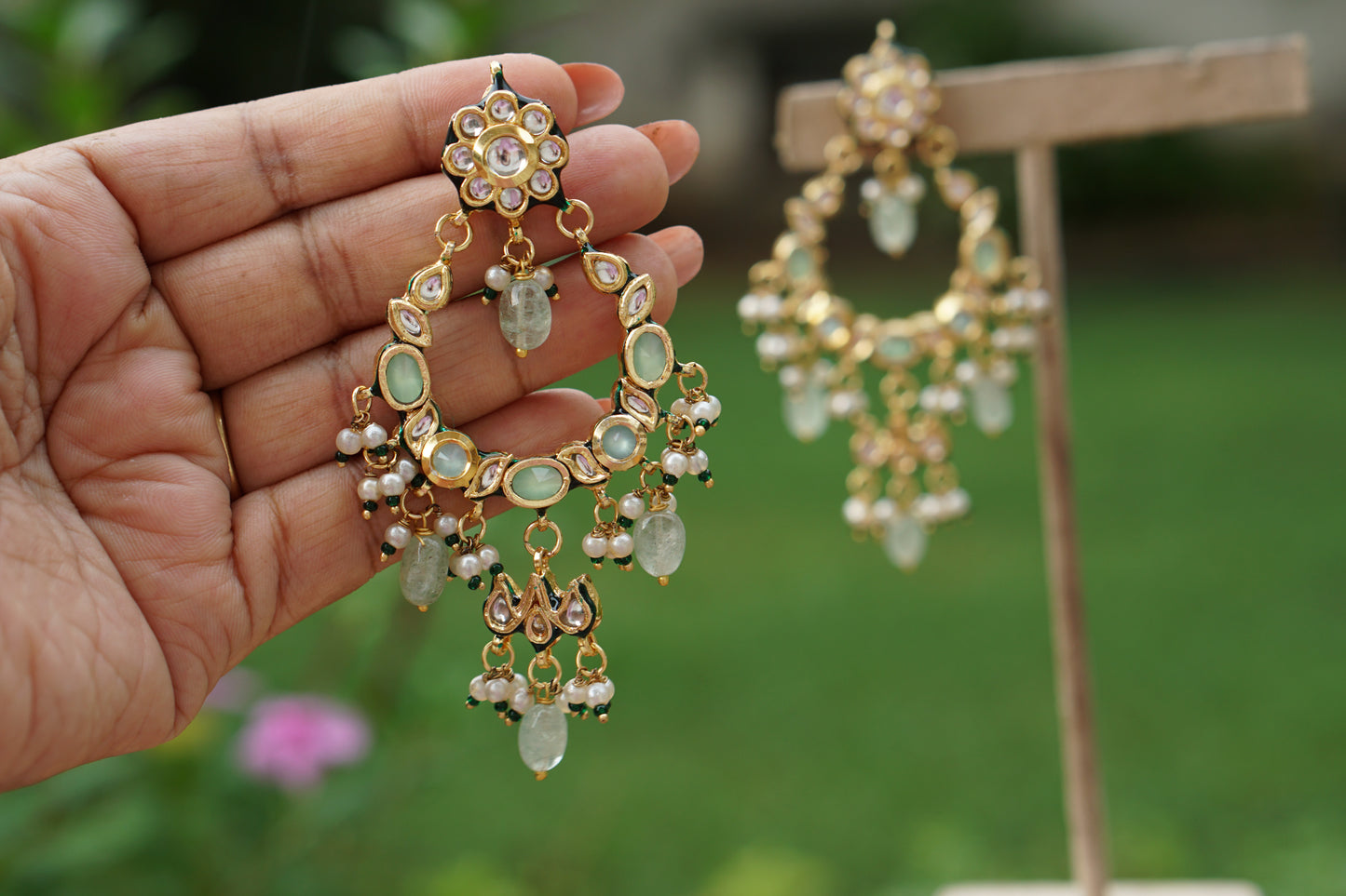 Kundan Earrings (1-5474)(EX)