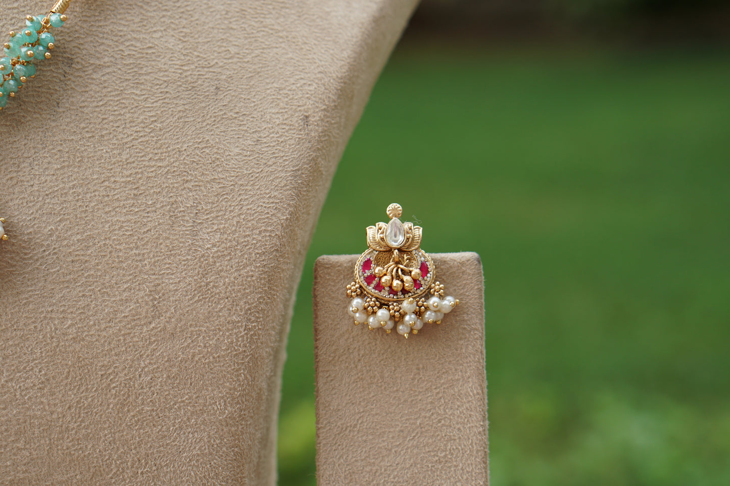 Kundan Pendant Set (4-9509)(EX)