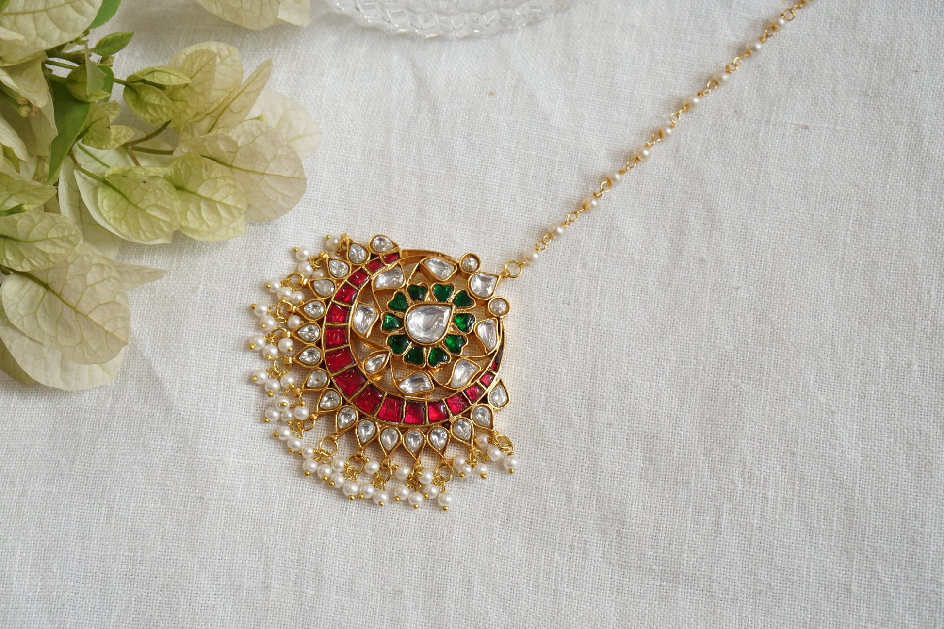 Kundan Maangtika (5-1609)(R) - JEWELSTYLE