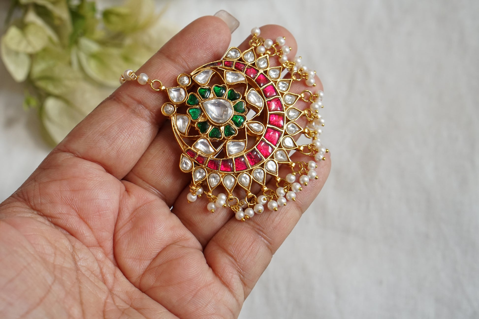 Kundan Maangtika (5-1609)(R) - JEWELSTYLE