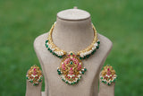 Kundan Antique necklace set (4-5953)(AK)