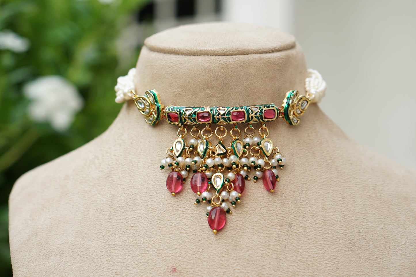 Kundan Choker Set (4-9506)(EX)