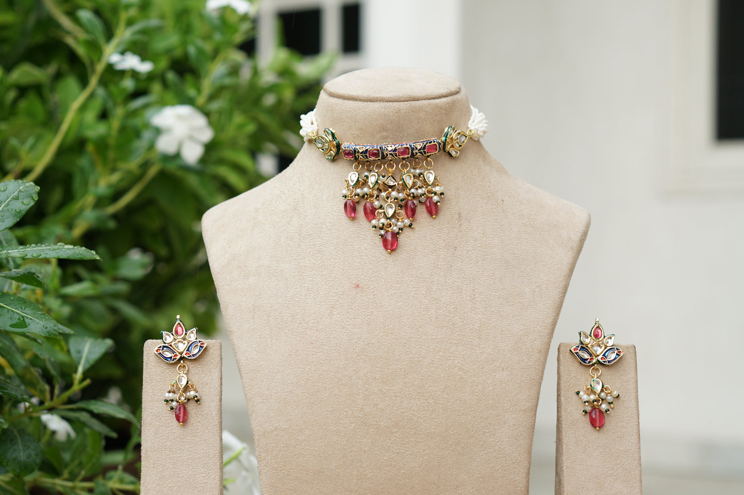Kundan Choker Set (4-9507)(EX)
