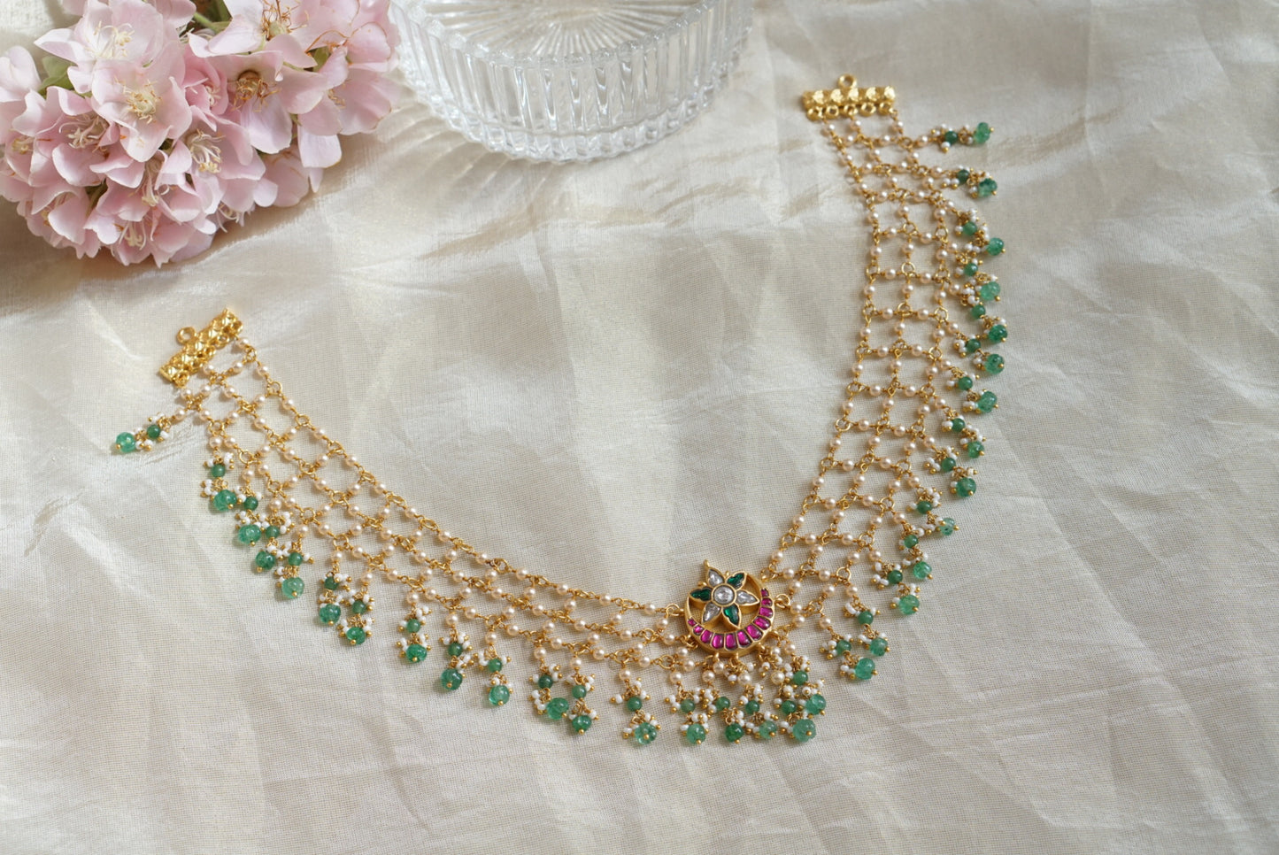Kundan  necklace (4-7916)(K)(PREORDER)