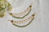 Kundan Beads Earchain(9-316)