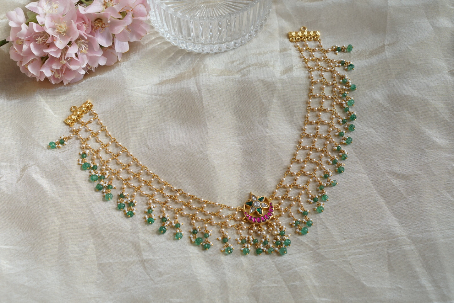 Kundan  necklace (4-7916)(K)(PREORDER)