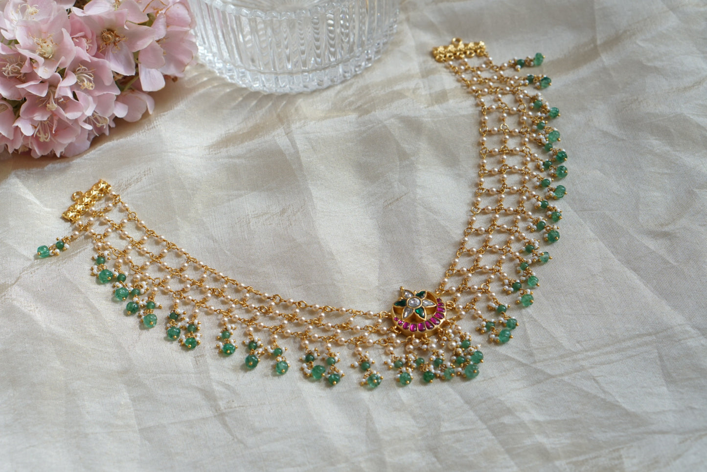Kundan  necklace (4-7916)(K)(PREORDER)