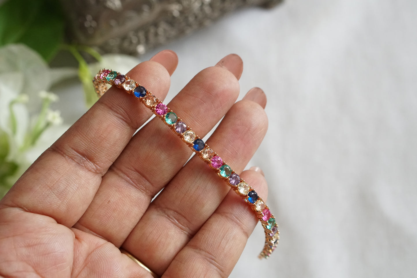 Multi Stone Bracelet (3-500)