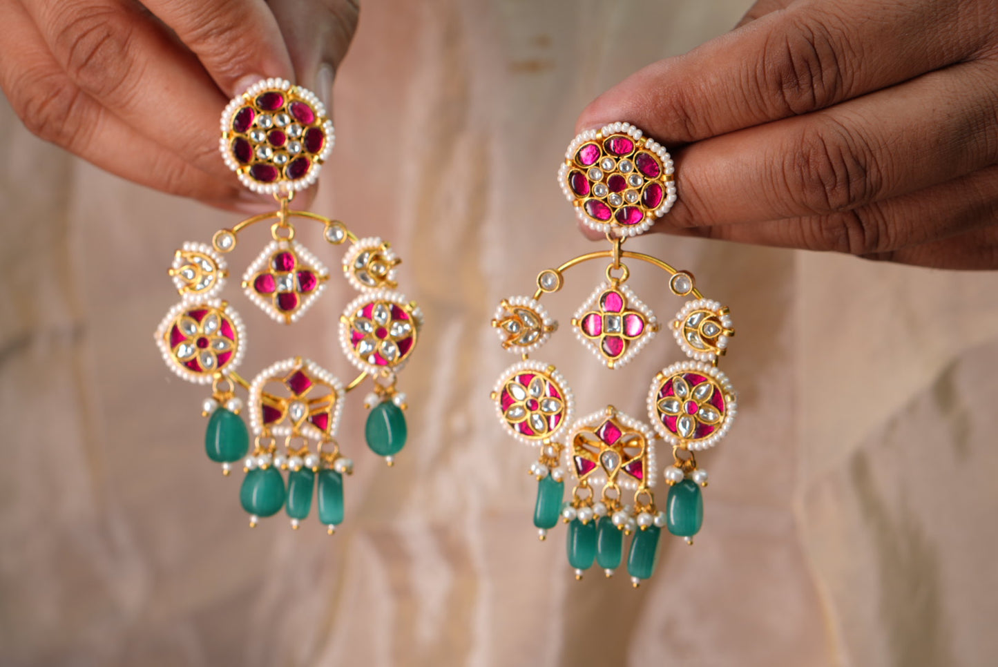 Kundan Earrings (1-5032)(A)