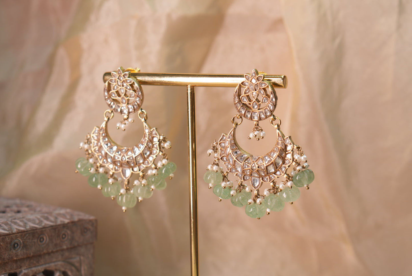 Kundan Earrings(1-5030)(A)