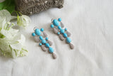 Firoza or Turquoise stone Earrings (1-5481)(EX)(from turkey) - JEWELSTYLE