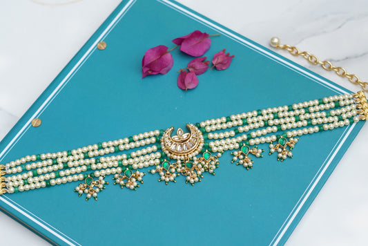 Kundan choker (4-6326)(N) - JEWELSTYLE