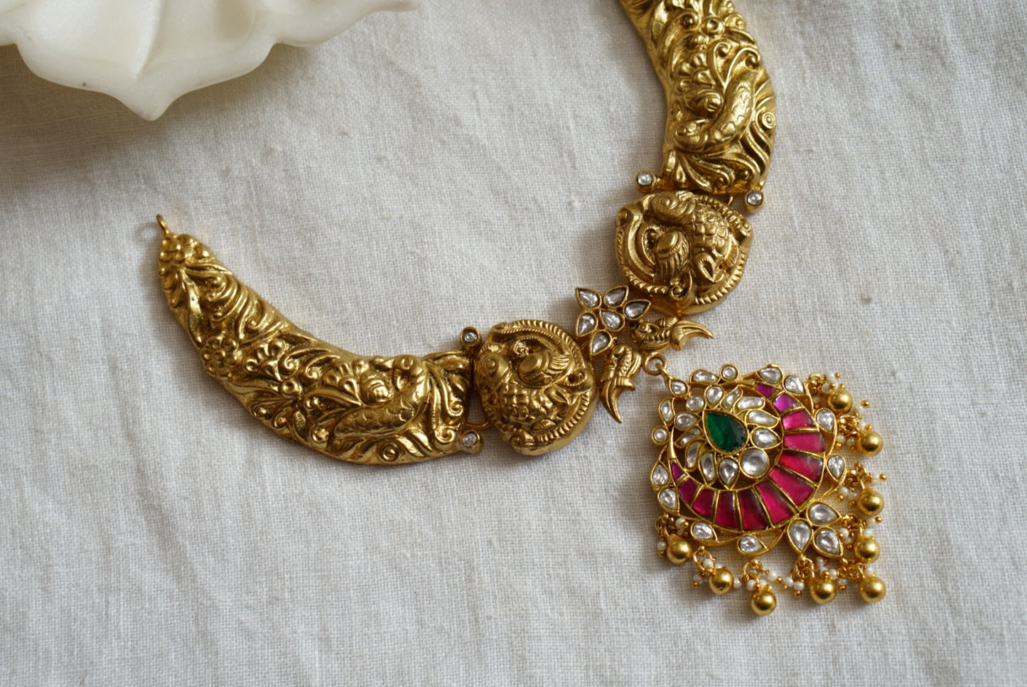 Kundan Necklace (4-7726)(K)(PREORDER)