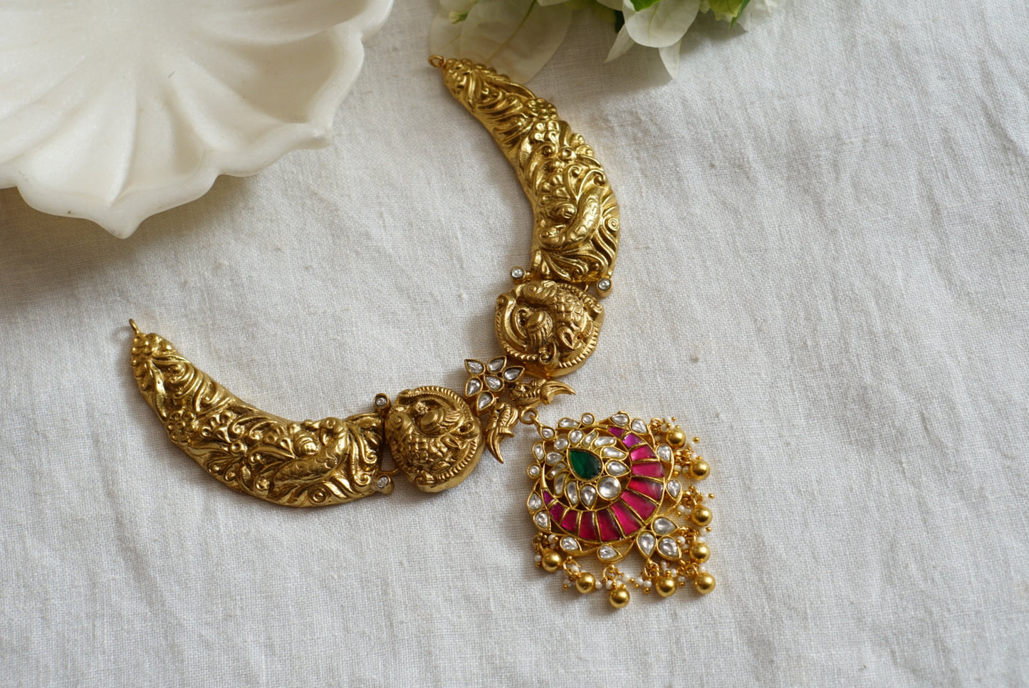 Kundan Necklace (4-7726)(K)(PREORDER)