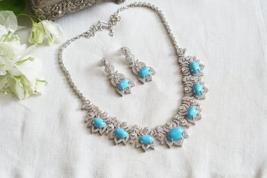 Turquoise stone necklace Set (4-9522)(EX)(from turkey)