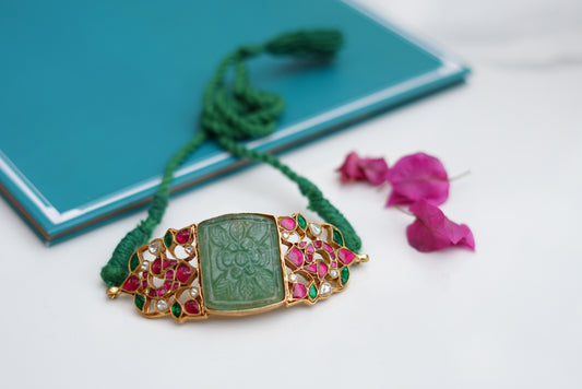 Kundan choker(4-6325)(R)(preorder) - JEWELSTYLE