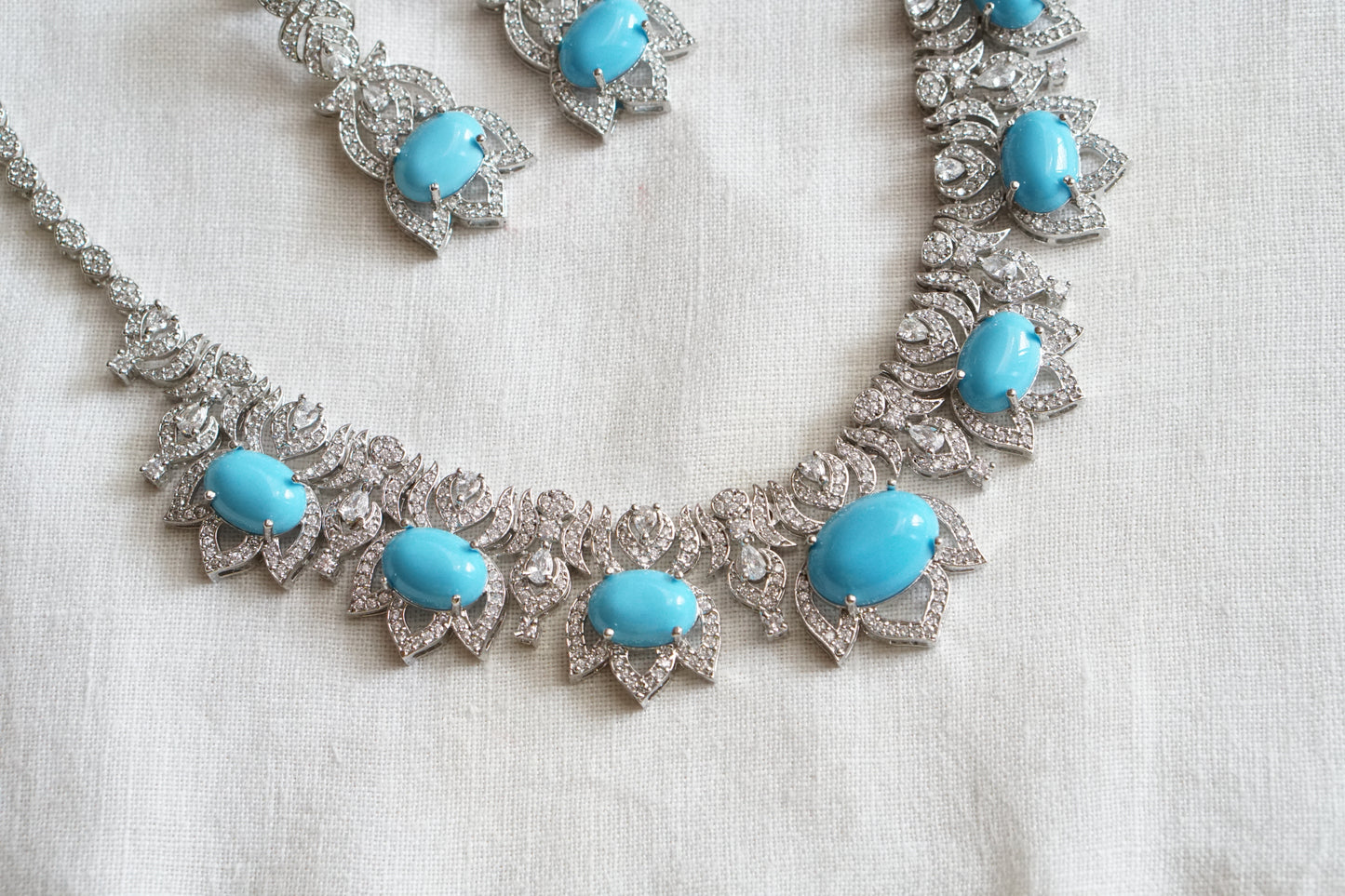 Turquoise stone necklace Set (4-9522)(EX)(from turkey)