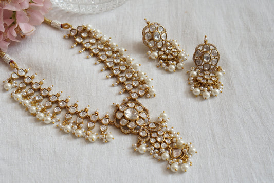 Polki Necklace set (4-7925)(B)(MADE ON ORDER 15-20DAYS)