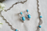 Turquoise stone necklace Set (4-9521)(EX)(from turkey)