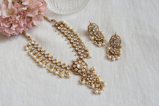 Polki Necklace set (4-7925)(B)(MADE ON ORDER 15-20DAYS)