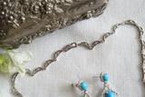 Turquoise stone necklace Set (4-9521)(EX)(from turkey)