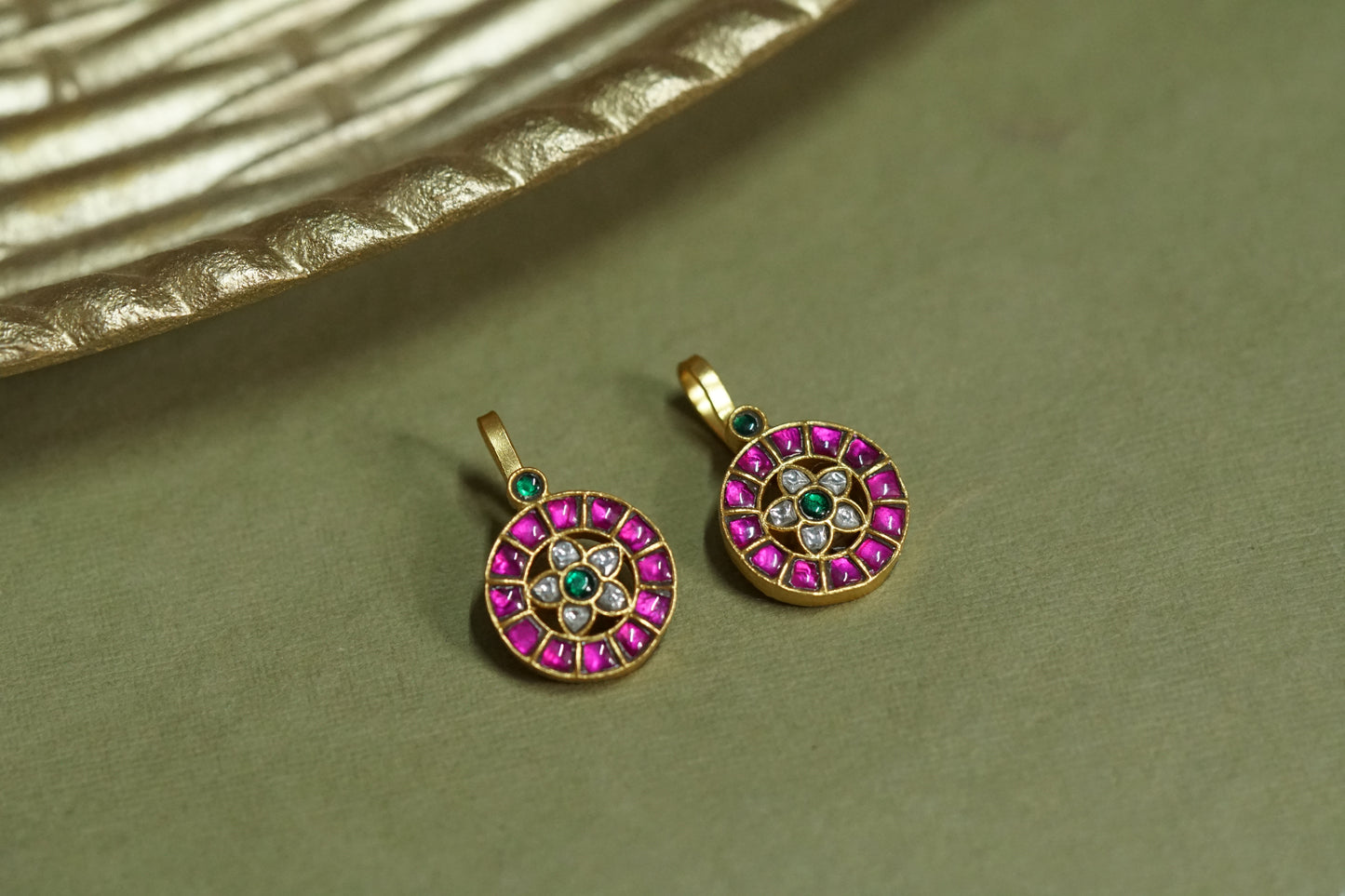 Kundan ear clip (1-4320)(K)(PREORDER)