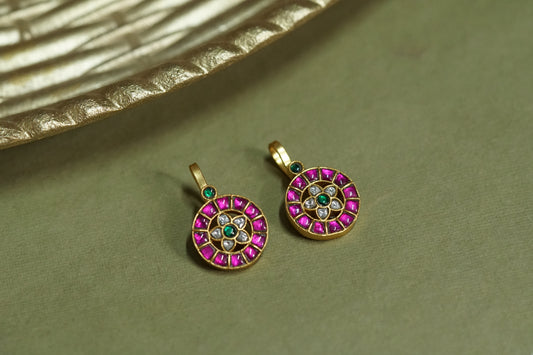 Kundan ear clip (1-4320)(K)(PREORDER)