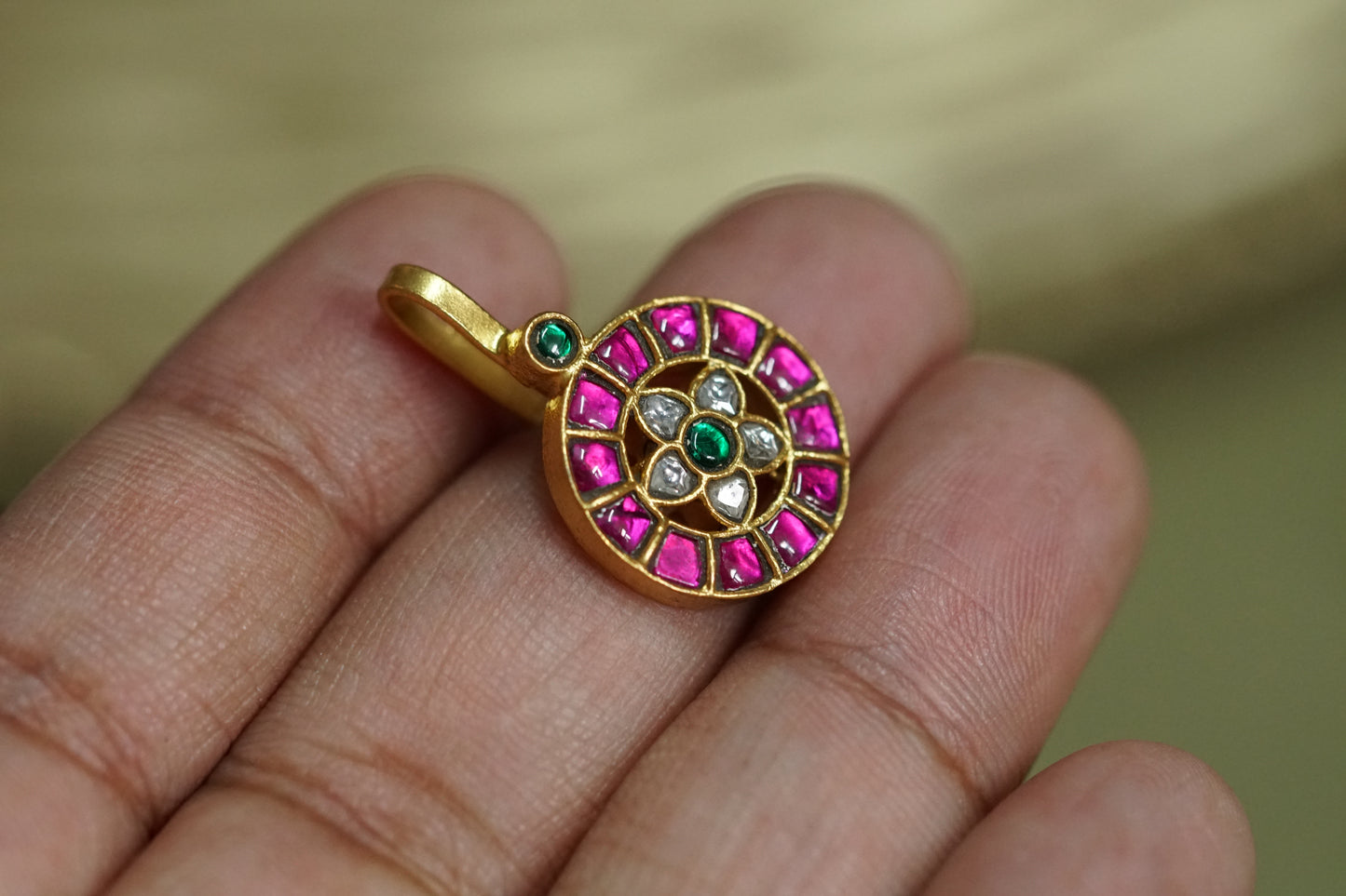 Kundan ear clip (1-4320)(K)(PREORDER)