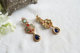 Multi stone polki earrings (1-5488)(KOL)