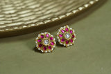 Kundan studs (1-4316)(K)
