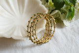 Green stone bangle (3-410)(AK)(2'8 size)