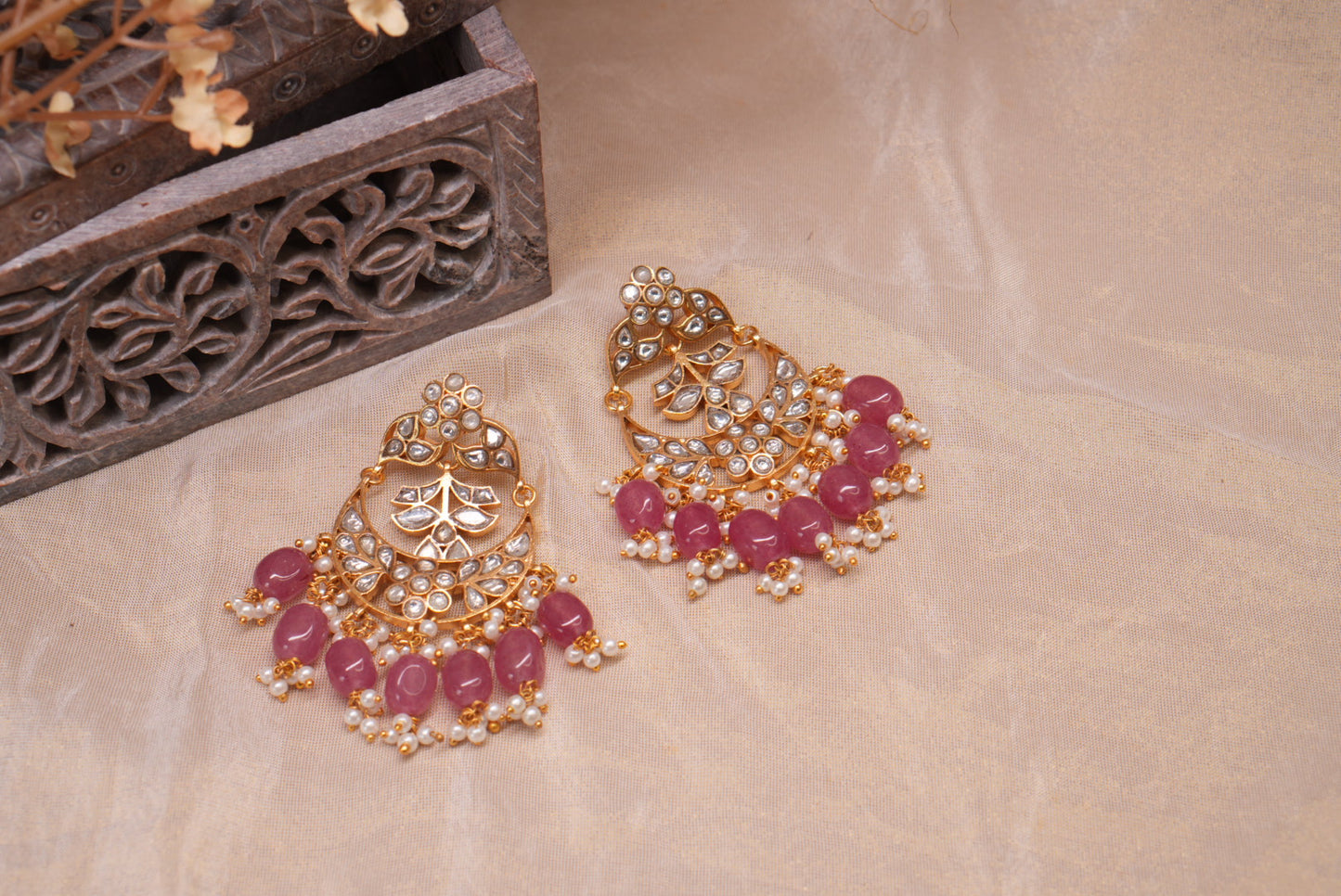 Kundan Earrings (1-5026)(A)