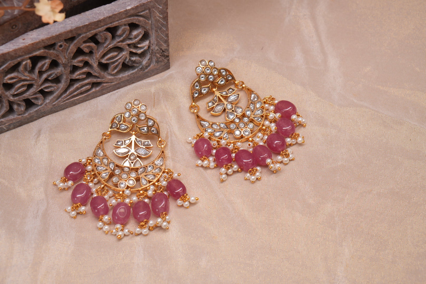 Kundan Earrings (1-5026)(A)