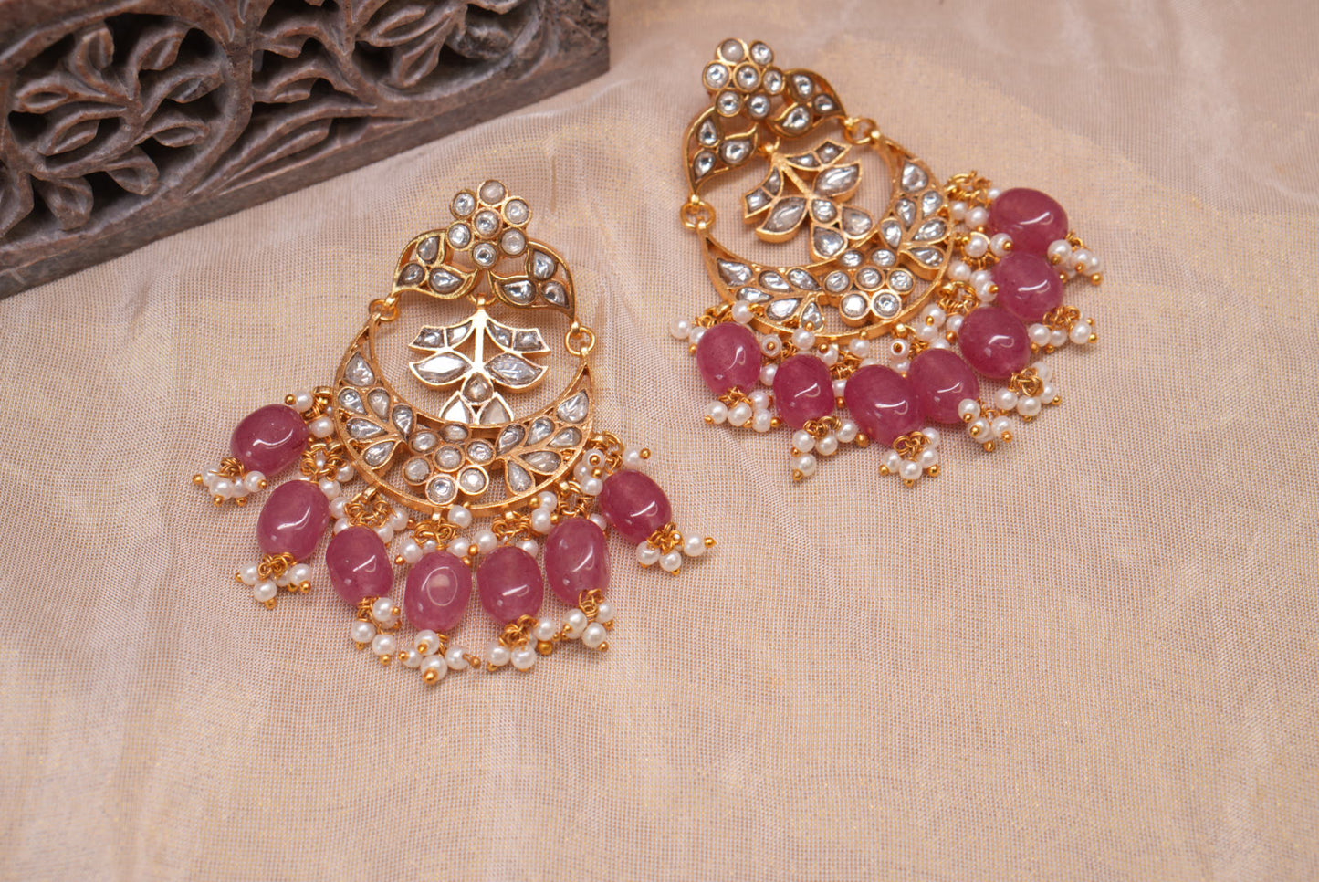 Kundan Earrings (1-5026)(A)
