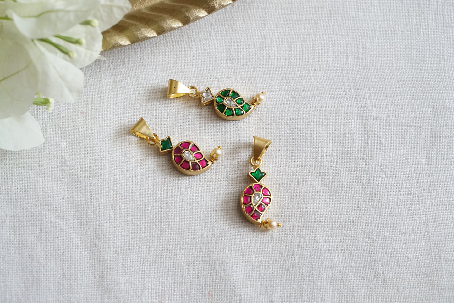 Reversible Kundan Pendant (4-9535)(K)