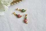 Reversible Mango Kundan Pendant (4-9535)(K)