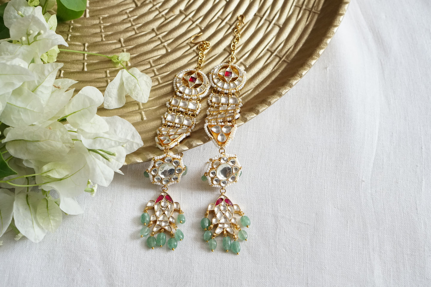 Kundan Earrings (1-5494)(R)