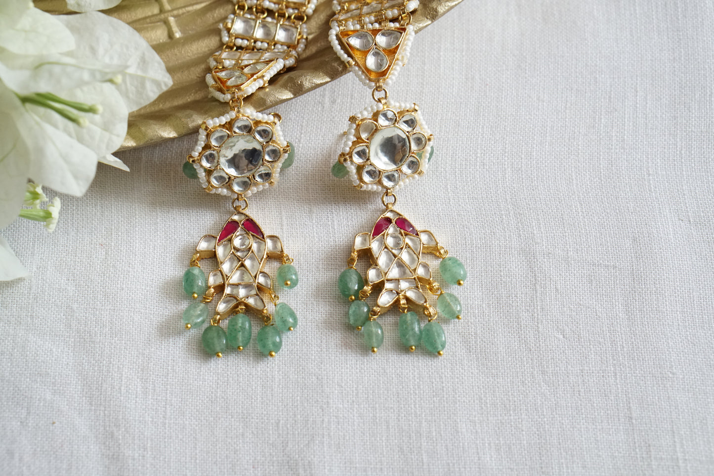 Kundan Earrings (1-5494)(R)