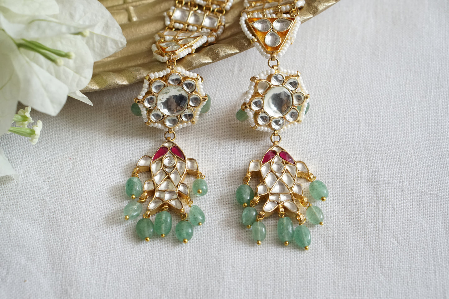 Kundan Earrings (1-5494)(R)