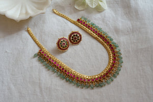 Kundan necklace set (4-7538)( K)(PREORDER)