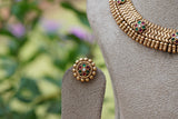 Antique Necklace Set (4-8392)(AK)