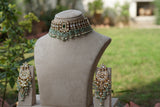 Kundan Choker Set (4-8797)(R)