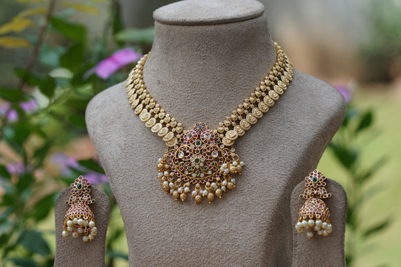 Antique Necklace Set (4-8393)(AK)